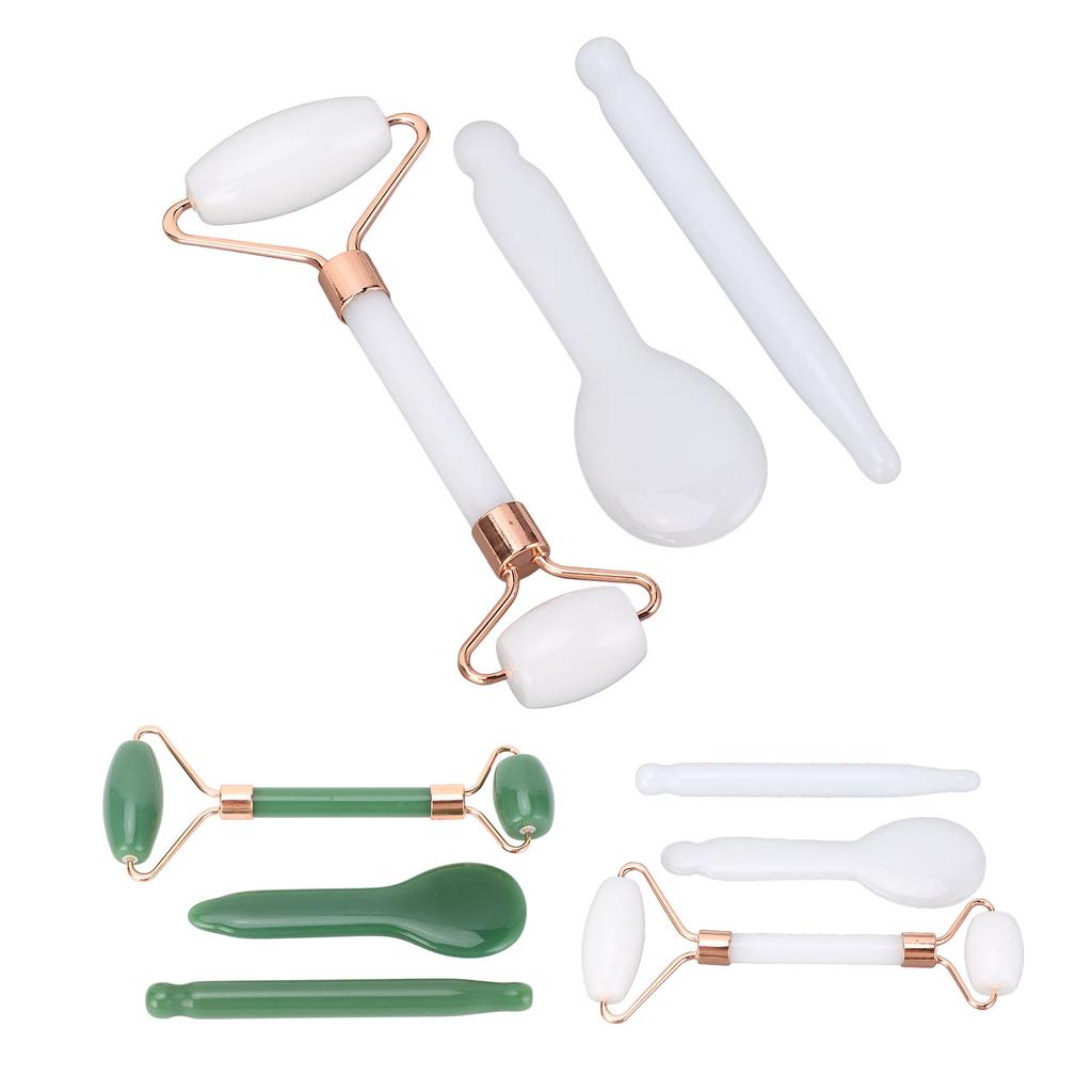 Face Relaxation Jadestone Roller Gua Sha Tools Double Head Manual Massage Facial Relaxation Massage 