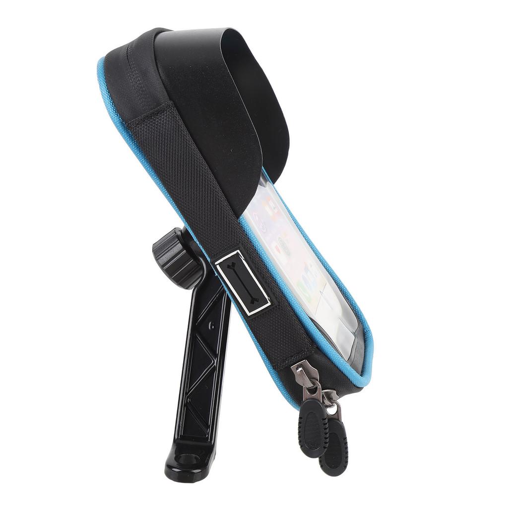 Сумка для велосипедного телефона с передней рамкой, водонепроницаемая, вращающаяся на 360 градусов, дизайн переднего козырька, сенсорный экран, велосипедный телефон
