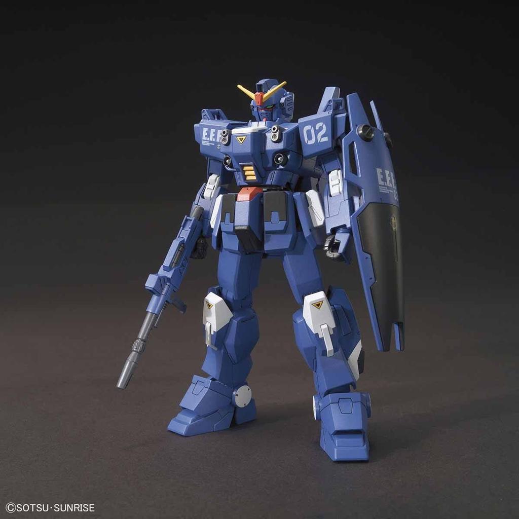 Пластиковая модель HGUC Mobile Suit Gundam Gaiden Terrifying Blue Destiny Blue Destiny Unit 02 в масштабе «EXAM» 1/144 с цветовой кодировкой