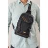 Cross Back Shoulder Chest Waterproof Strap Unisex Black Bag