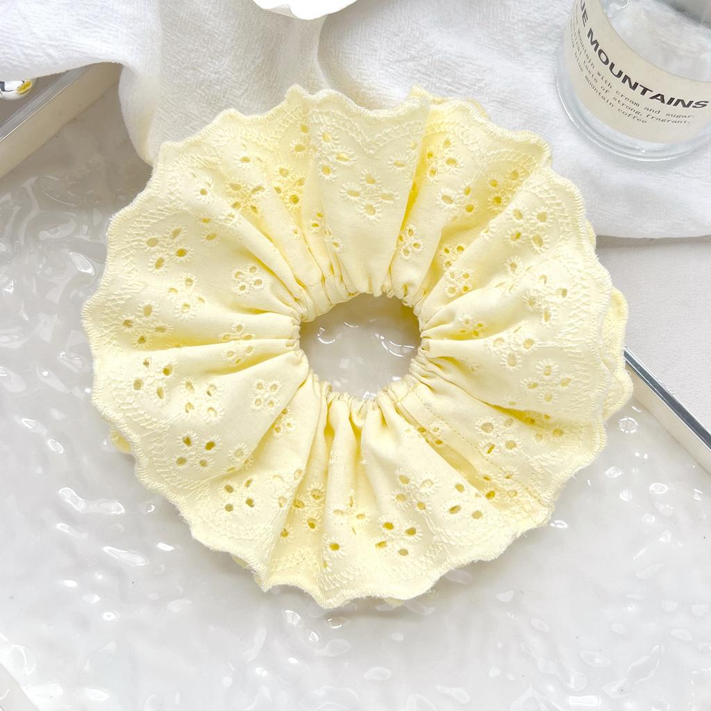 Temperament lace large intestine hair band women's high-end sense tied hair ponytail hair rope super fairy headband headdress