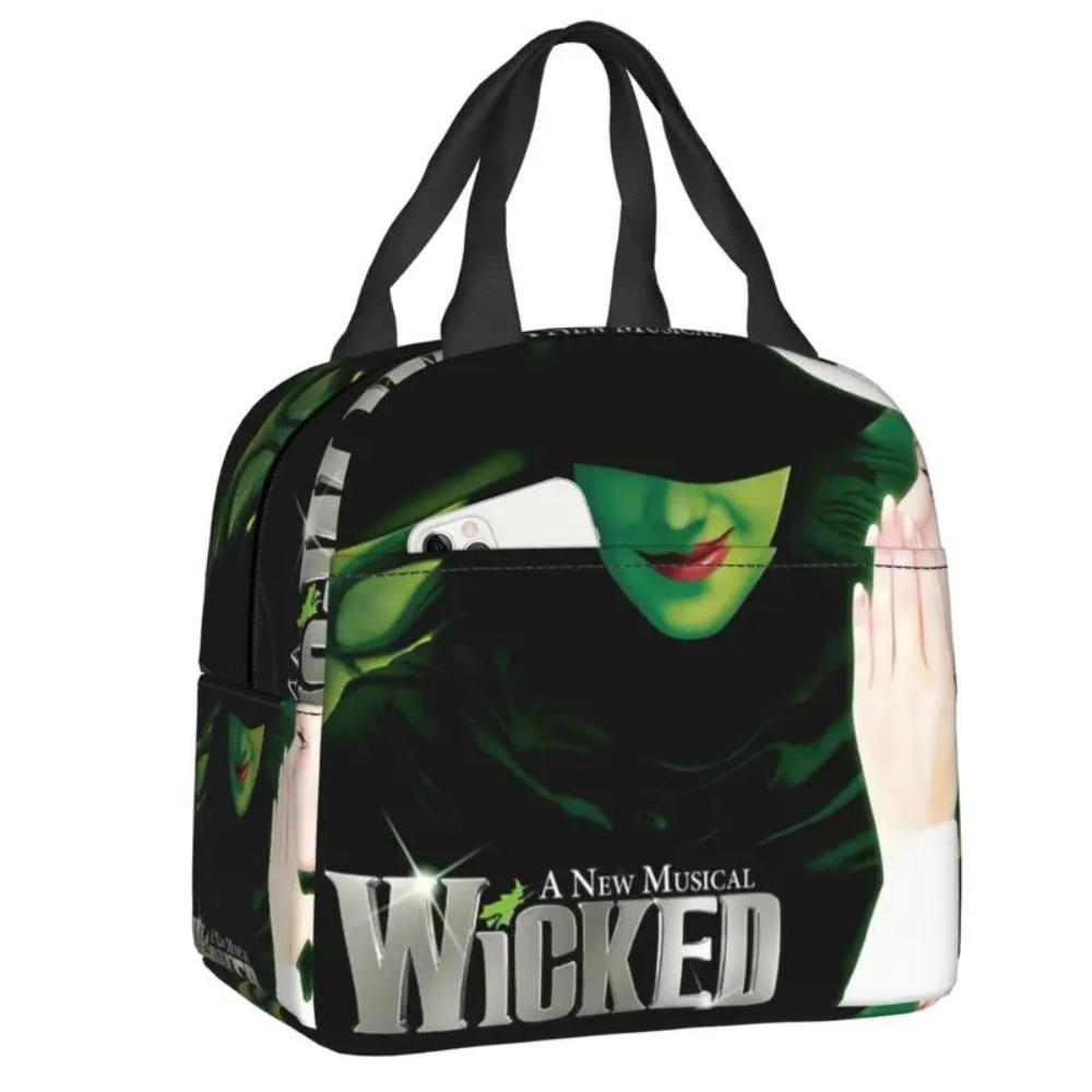 Custom W-Wickeds Magic Thermal Insulated Lunch Bags Women American Resuable Lunch Tote for Work School Travel Storage Food Box