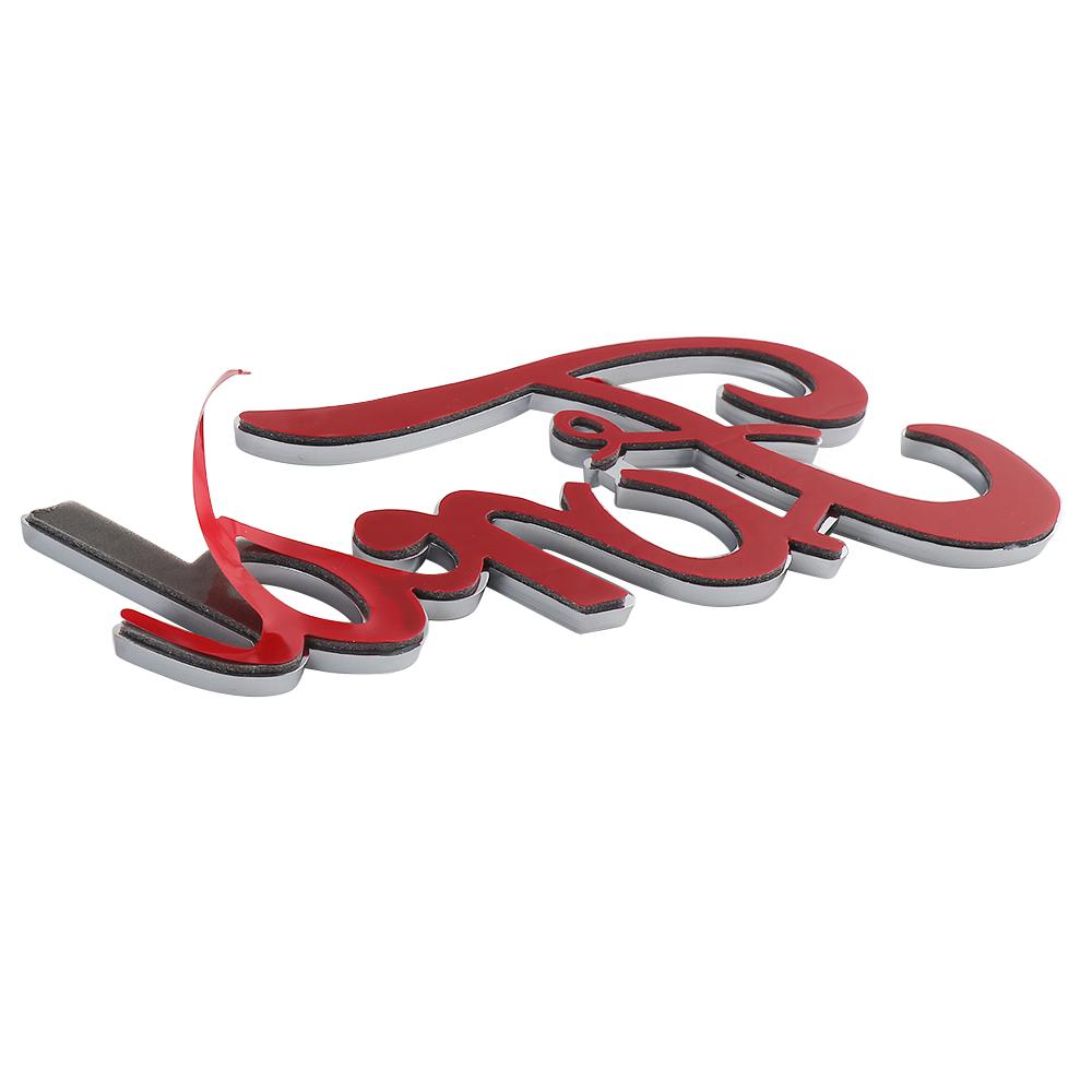 QAGQ8 For Ford Focus Mustang Ranger Fusion Mondeo MK3 MK4 Kuga ST ABS Car Rear Trunk Letter Emblem Sticker Decoration Auto Accessories