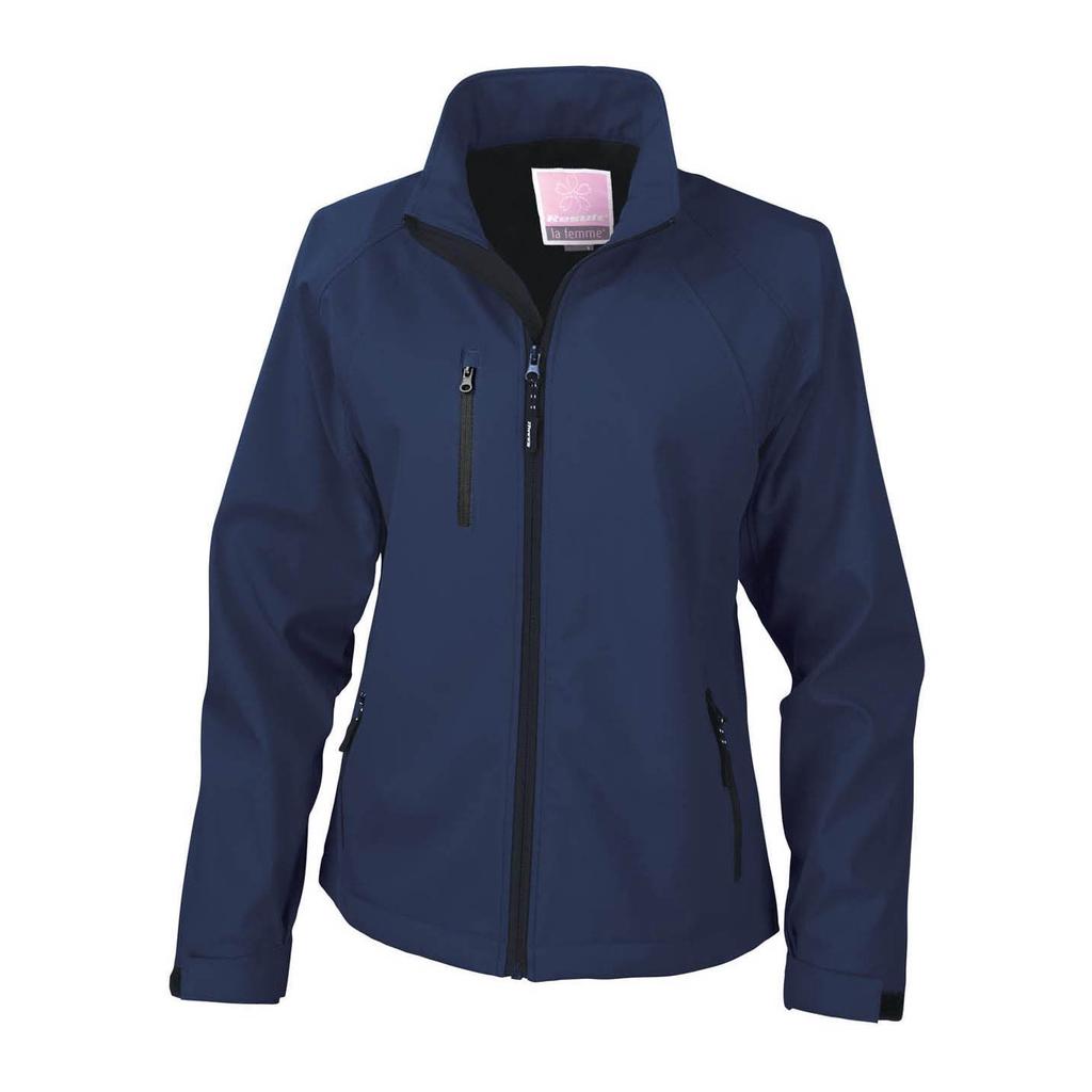 Result Ladies/Womens La Femme® 2 Layer Base Softshell Breathable Wind Resistant Jacket