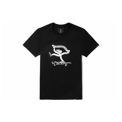 Vans X Fivemonker Collaboration Abstract Print Crew Neck Short Sleeve T-Shirt Unisex Tops Black VN0A5F48BLK