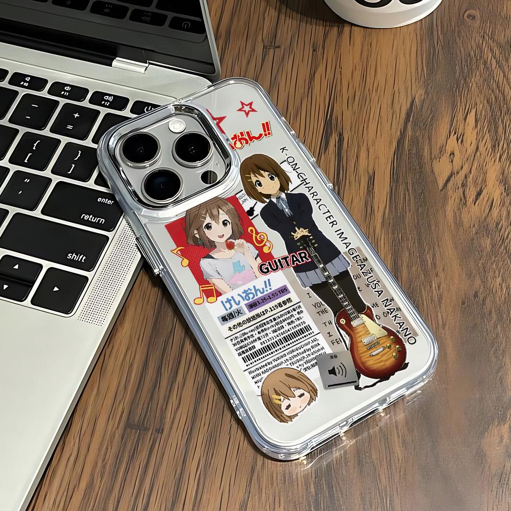 Аниме Y2k K-K-ON Милый чехол для телефона для Xiaomi Mi 15 14T 14 12T 11T 11 Lite Poco M7 X7 X6 F5 F6 X5 X4 GT Pro 4G 5G Прозрачный Мягкий