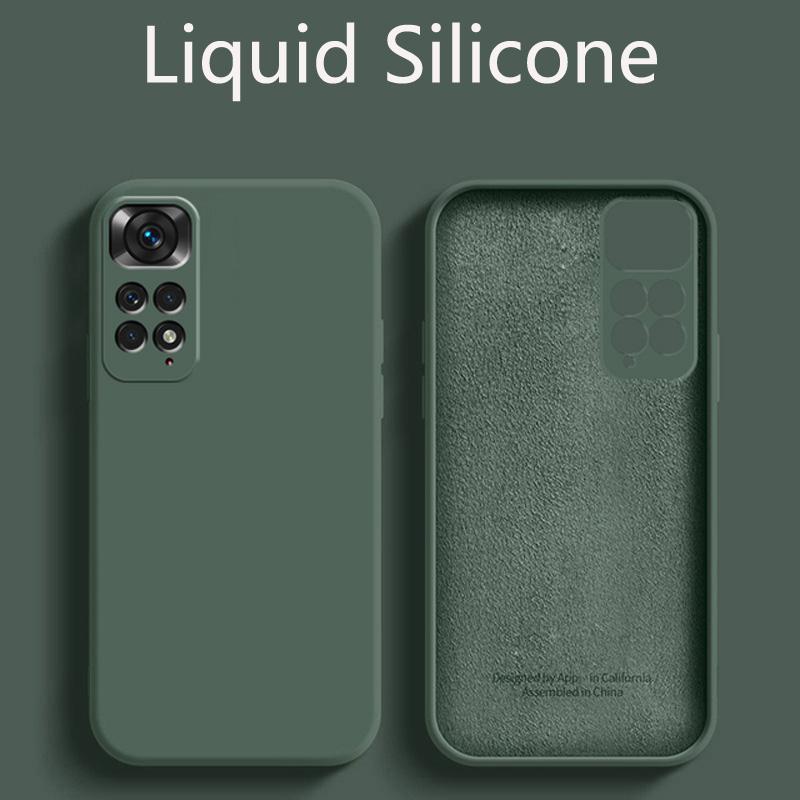 Для Xiaomi Redmi Note 11 Чехол Redmi Note 13pro plus 12 Pro Чехол Новый Жидкий Силикон Ударопрочный Бампер Redmi Note 11 Глобальный Чехол