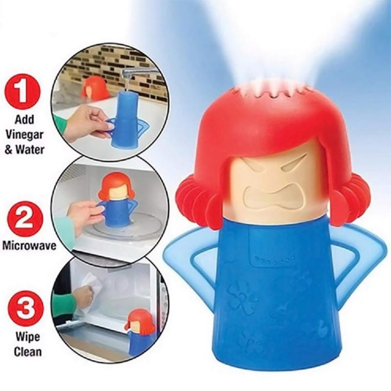 Angry Mama Microwave Cleaner Chemical-free Durable Food Grade Plastic