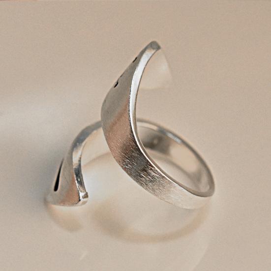 Простое женское спиральное кольцо с одуванчиком, открывающееся на палец, регулируемое ювелирное изделие, подарок