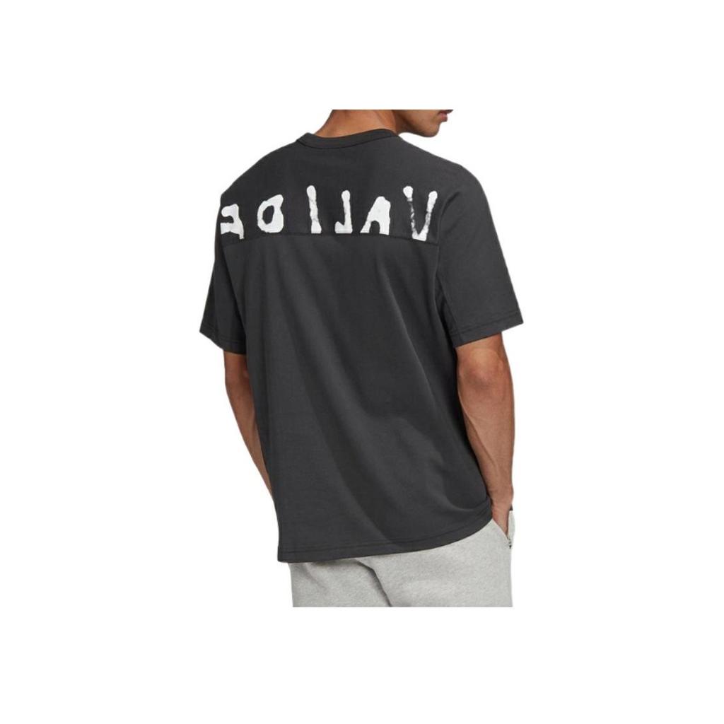 adidas Футболка Originals с принтом в виде трилистника и граффити, мужские топы, черная GD9297
