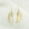 Gift Simple Long Crystal Rhinestones Women Jewelry Elegant Angel Wings Dangle Earrings Drop