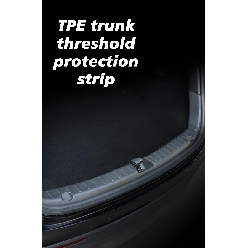 For Tesla New Model Y LAUNCH 2025 Trunk Threshold Strip TPE  Anti Scratch Protection Lid