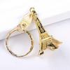 Metal Paris Eiffel Tower Pendant Keychain Keyring Keyfob Key Ring Xmas Gift KTY