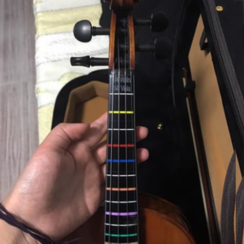 Durable Adhesive Fretboard Stickers for Beginners, Cello Fingerboard Labels, Finger Position Markers, Scale Position Stickers, Instrument Accessories