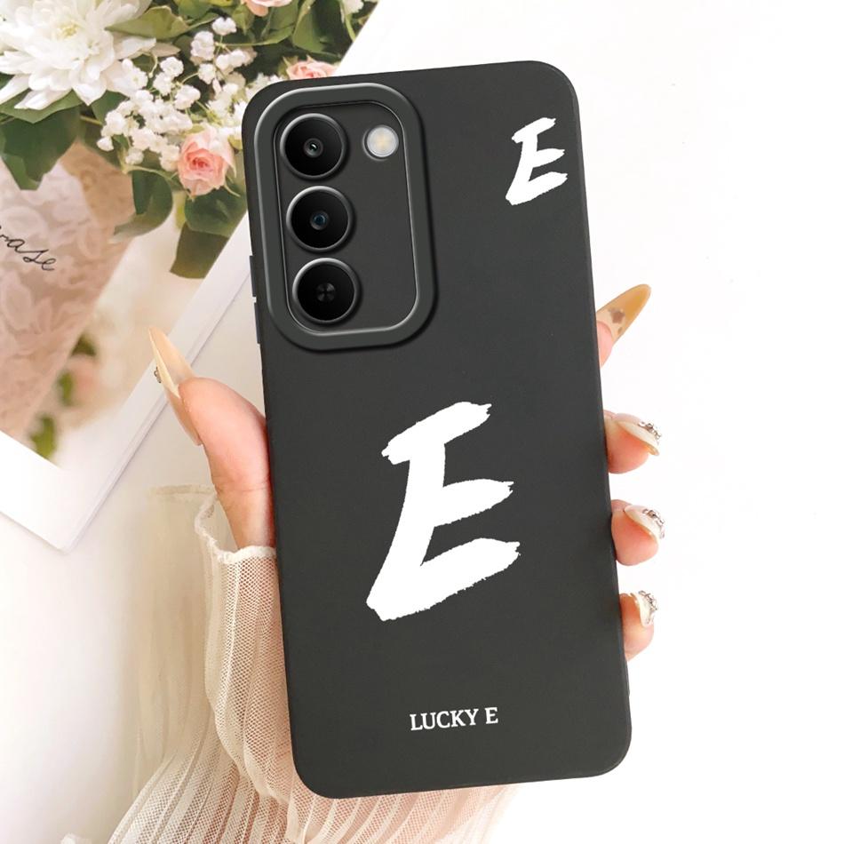 For Realme C83 Lucky Initial Letter Phone Case For Realme C83 C 83 5G Soft Silicone Cases Bumpers