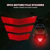 3X Motorcycle Stickers Reflective Warning Trapezoidal Arrow Tail Fender Racing Bumper Decal Adhesive Tape for Car Pegatinas Moto