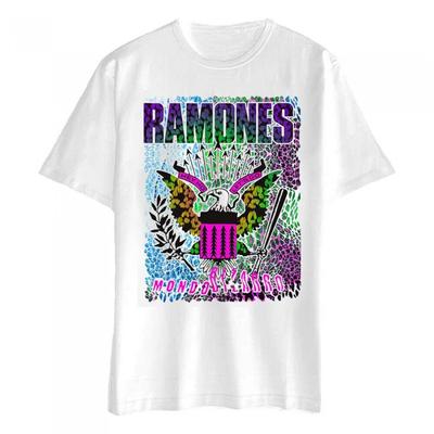 Ramones Хлопковая футболка унисекс с животным принтом для взрослых