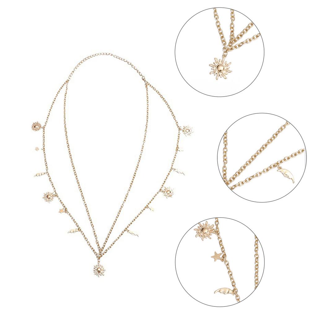 Цепочка на талию Горячие шорты Многослойная цепочка Сексуальная Металлическая Звезда для Вечеринки/Клуба для Банкета Костюмная Бижутерия Пояс