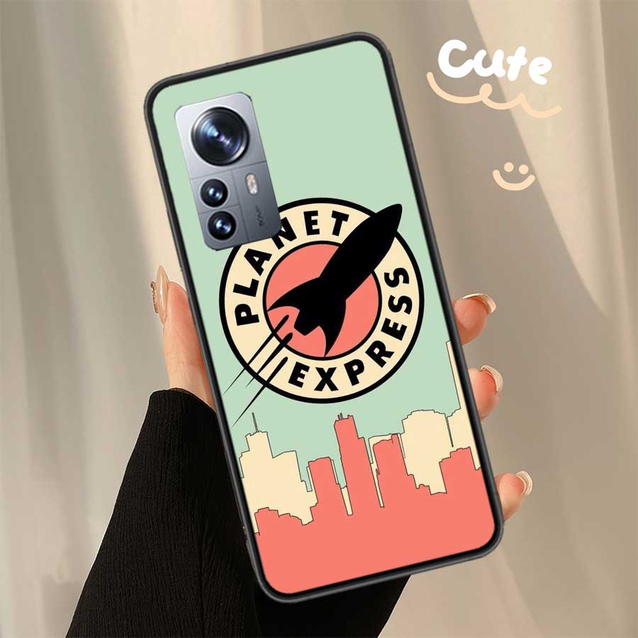 Futurama Planet Express Clear Phone For Xiaomi Poco X7 X6 X5 F6 F5 F7 Mi 14 Ultra 15 13 12 12X 12T 11T 10T Pro 11i 10 Lite Cover