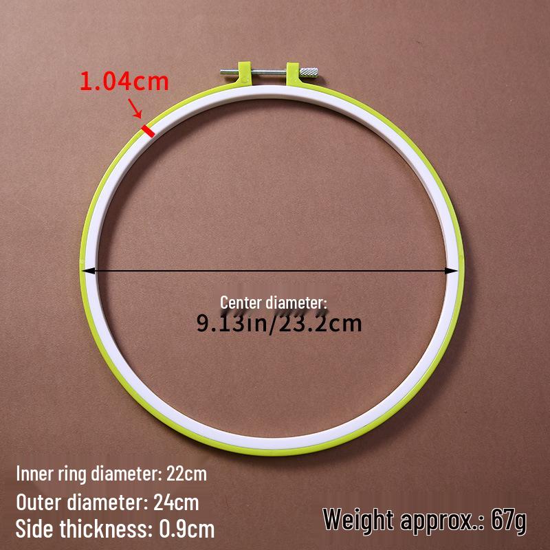 Регулируемые цветные пластиковые пяльцы для вышивания - Имитация бамбука для DIY проектов вышивки крестом