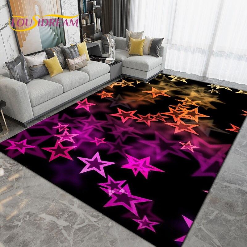 Коврик с пятиконечной звездой в виде пятиконечной звезды, ковер для гостиной, спальни, дивана, кухонный коврик для ванной комнаты, нескользящий напольный коврик, подарки