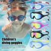Kids Swim Goggles with Nose Clip And Earplug Anti-Fog UV Protection Pool Glasses Anti Shattered Lens for Boys Girls
