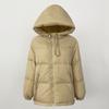 OFTBUY Winter Women Commuting Thickened Down Jacket Warm Hooded Filled with 90% White Duck Down Loose Casual Down Jacket