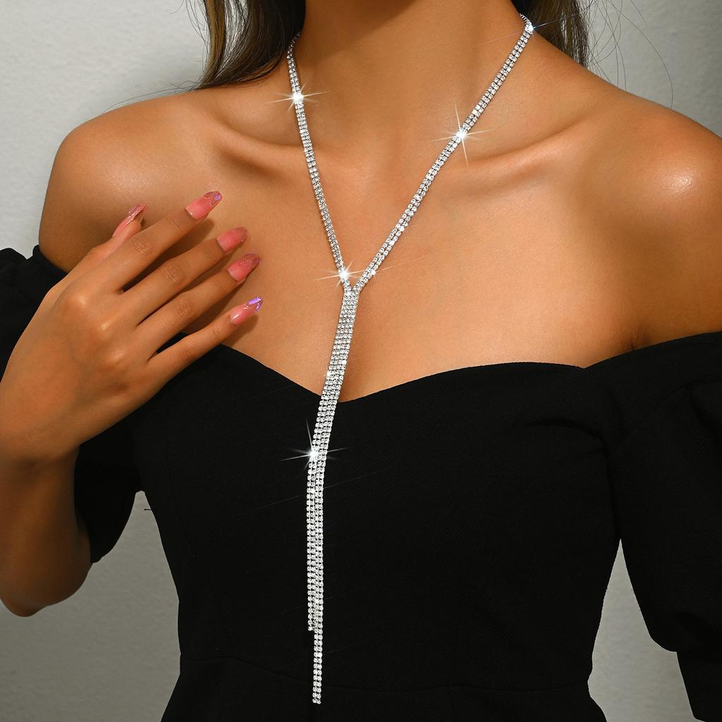 Chain Body Sexy Multi-layer Accessories Beach Simple Accessories Chest Chain Neck Chain Rhinestones