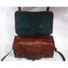 New Large Genuine Brown Goat Leather Handmade Travel Overnight Duffle Retro Bag