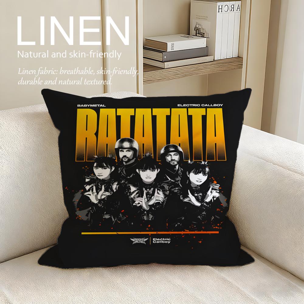 Music Electric Callboy Cushion Cover Pillowcase Set Pcs x x Breathable Washable Sofa Cushion Cover
