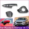 Car External Rearview Mirror Lower Cover Cap Wing Side Mirror Lower Shell For Mazda 6 Atenza 2014 2015 2016 2017