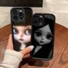 Темная милая кукла Девочка Мягкий силиконовый чехол Для iphone 17 Air 16 15 14 13 12 11 Pro Max Plus Ударопрочный ТПУ Чехол для телефона