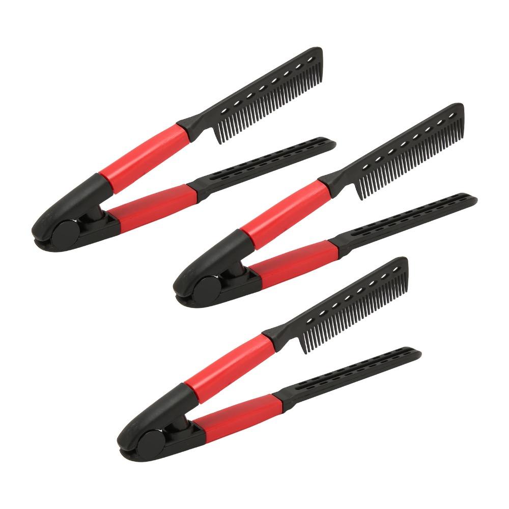 Rounded Teeth Hair Straightening Comb High Temperature Avoid Styling Hair Comb For Unkempt Hair