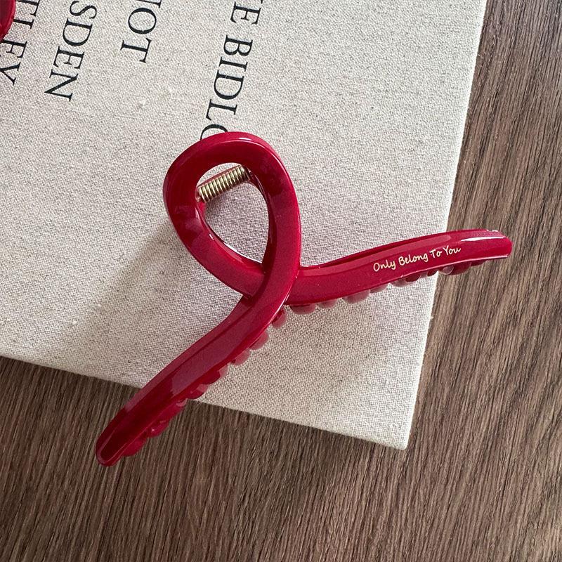 Французская красная коллекция! Большая ручка с буквами и золотой этикеткой, прическа на затылке, заколка в виде акулы, аксессуары для волос, головной убор, шпилька, коготь для волос