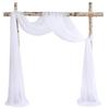 6/3 Meters Wedding Arch Drape Fabric Sheer Chiffon Tulle Curtain Draping Backdrop Party Supplies Home Drapery Ceremony Decoration