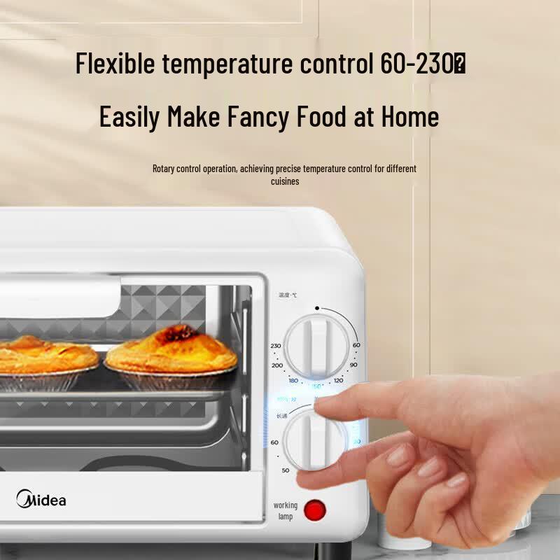 Midea 9-литровый мини-электрическая духовка, вилка CN (адаптер в комплекте)