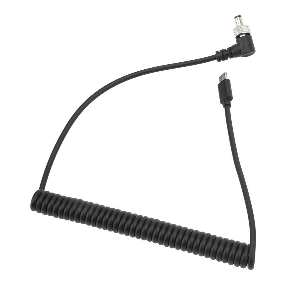 Кабель питания Type C - DC 5.5x2.5мм PD 12В с быстрой зарядкой и фиксирующимся концом для ноутбука