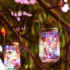 30LED Mason Jar Lid Lights Solar Charging String Lights Hanging Outdoor Lights  Outdoor Decoration