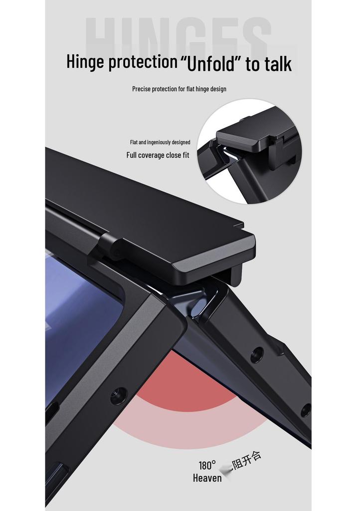 Совместимый защитный чехол для Samsung Z Fold 8 с пленкой, держателем для стилуса и полным покрытием шарнира