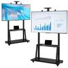 Smart Board Stand Height Adjustable Universal TV Floor-Standing Stand with Wheel TV Mobile Stand for Home Meeting Outdoor