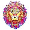602020 - Wooden Animal Puzzle : Lion A4 - 161 Pcs - Unique Shapes - Adult Puzzle - Gift Box - Ages 12 and Up.