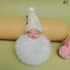 Pompom Sleeping Baby Keychain Cute Fluffy Plush Doll Keychains Women Girl Bag Keyrings Cars Key Ring Jewelry