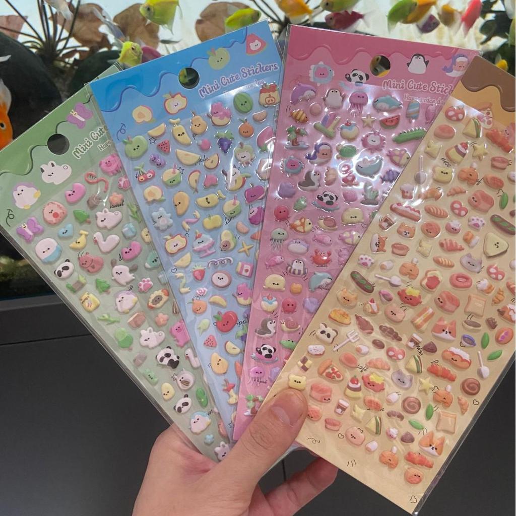 Милые мультяшные животные, пенопластовые наклейки для чехлов для телефонов и стаканов для воды