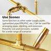 Heavy Type Brass Pipe Connector Solid Brasses Male To Male Threaded Pipe Fitting for Fuels Water and Air Systems