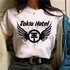 Tokio Hotel Anime Streetwear White Fashion Women T-Shirts Harajuku Clothes Short Sleeve Summer Tees Casual Female O-Neck Tops