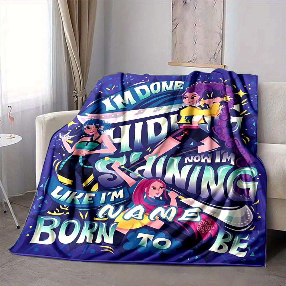 Custom 1pc Fantasy Sisters Pink Blanket, Soft And Comfortable Blanket, Casual Warm, Camping Travel Blanket, Birthday Gift Q912136