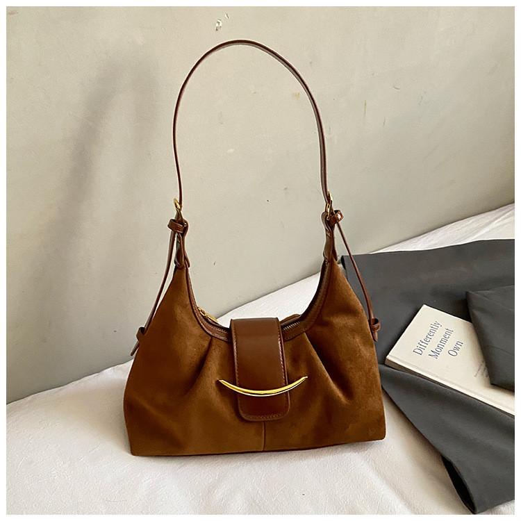 IELGY Ladies Underarm Bag Korean Version Large-Capacity One-Shoulder Retro Commuter