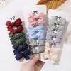 6pcs/set Mini Hair Bows Clip for Girl Fresh Solid Color Bowknot Hair Pins Sweet Child Boutique Handmade Hair Clips Accessories