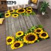 Sunflower Pattern Living Room Carpet Dirt Resistant and Easy To Maintain Foot Mat Bedroom Large-sized Floor Mat