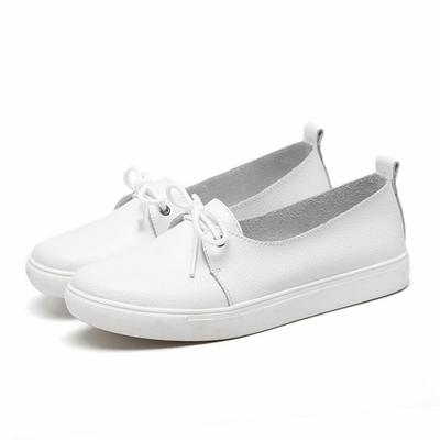 Женские студенческие туфли грил женские из ПУ кожи белые туфли балетки платформа шнуровка корейские повседневные вулканизированные туфли